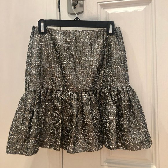 RED Valenino Fancy Boucle Tweed Skirt - Picture 1 of 4